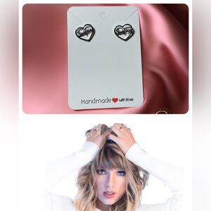 Swiftie Heart  Taylor Swift Stud Earrings